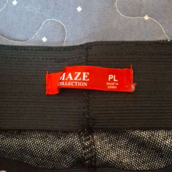 MAZE Collection Black and White Leggings size PL - Picture 2 of 6